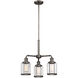 Anson 3 Light 20 inch Satin Copper Bronze Chandelier Ceiling Light