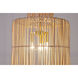 Canada 1 Light 16 inch Natural White Chandelier Ceiling Light
