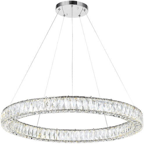 Madeline LED 32 inch Chrome Down Chandelier Ceiling Light