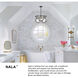 Nala LED 40 inch Black Chandelier Ceiling Light