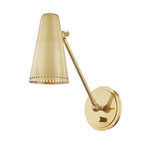 Easley 1 Light 5.5 inch Aged Brass Wall Sconce Wall Light