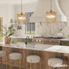 Ontario 3 Light 17.1 inch Luxe Gold Pendant Ceiling Light, Large