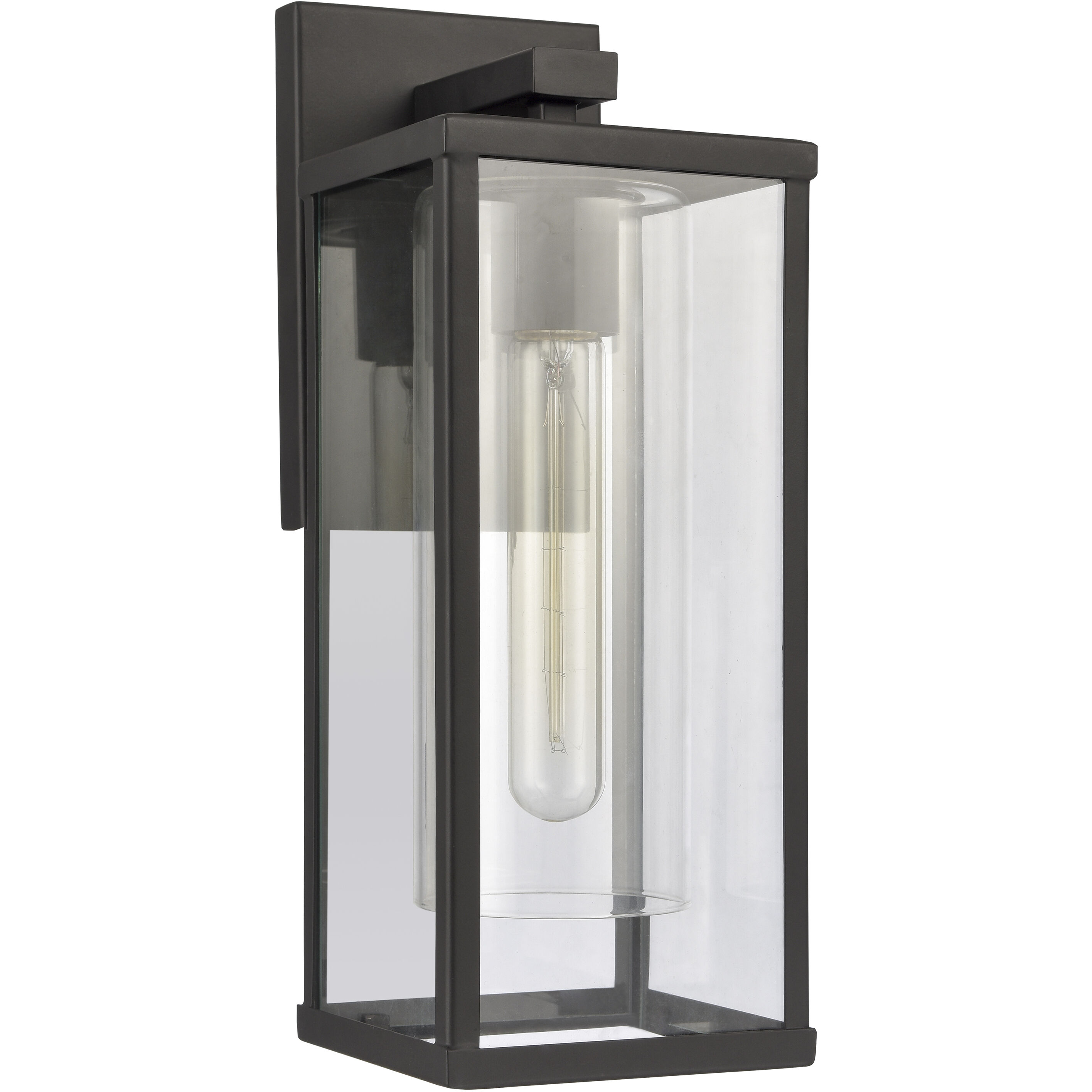 Augusta 1 Light 13.75 inch Matte Black Outdoor Sconce