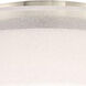 Metropolis LED 18 inch Brushed Nickel Semi Flush Mount Ceiling Light in 18in.