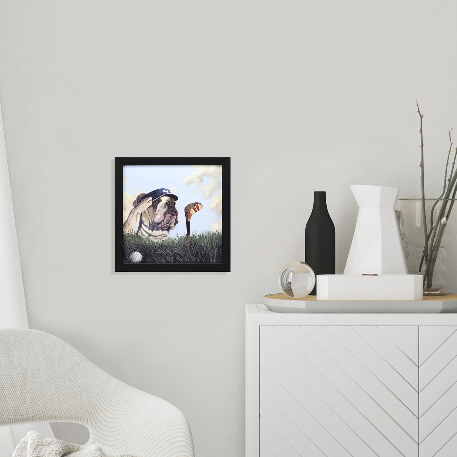 Animals 11 X 11 inch Non-Glass Framed Art, Propac