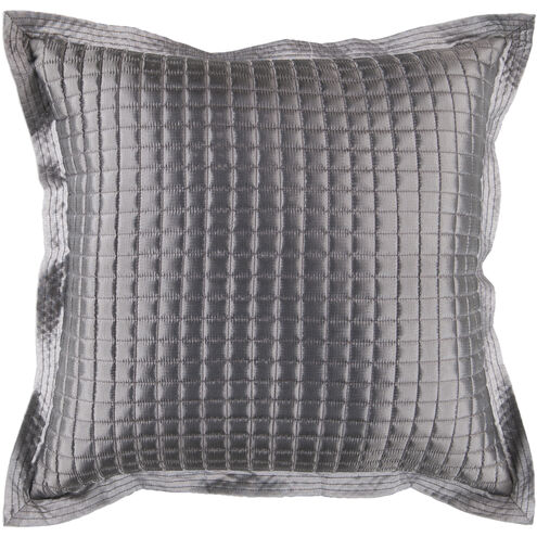Quilted 22 inch Medium Gray Pillow Kit
