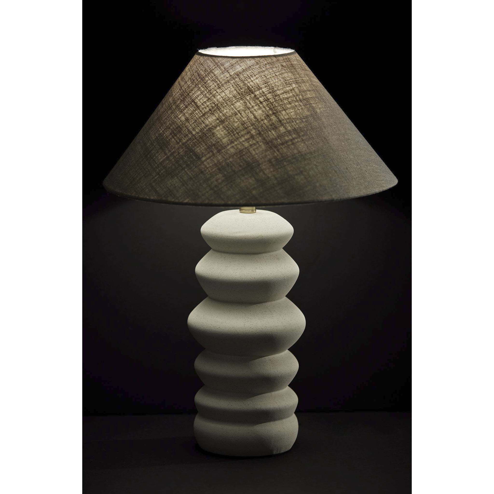 Marcey 25 inch 100.00 watt Matte Off-White Ceramic Table Lamp Portable Light