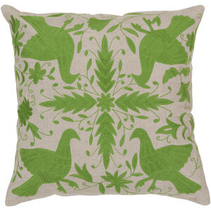 Otomi 22 inch Light Gray, Grass Green Pillow Kit