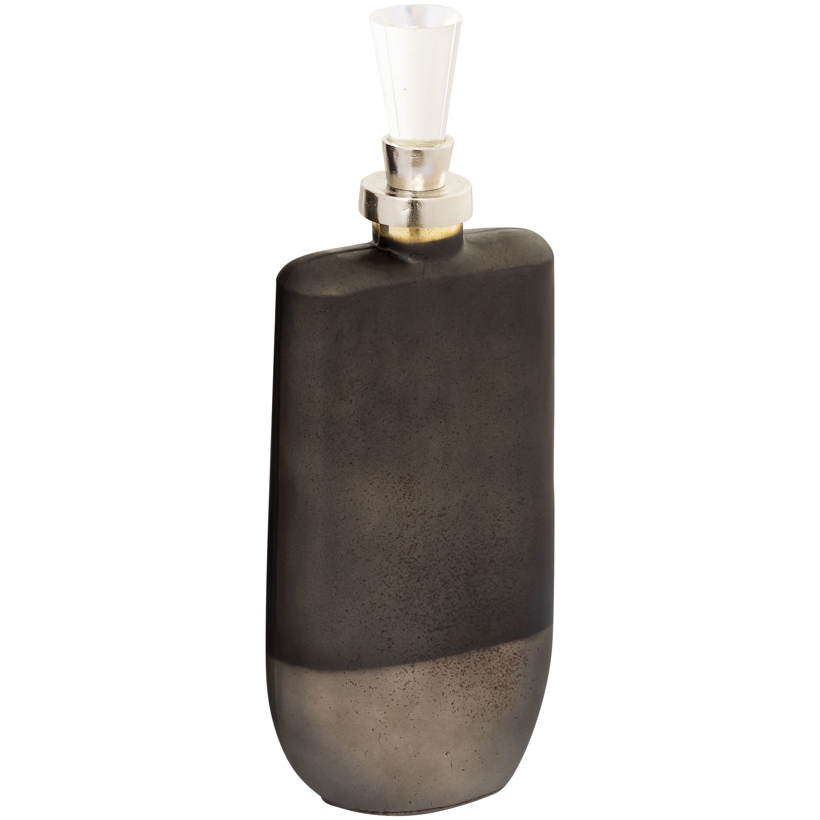 Mara Metallic Brown with Polished Nickel Bottle, Set of 2