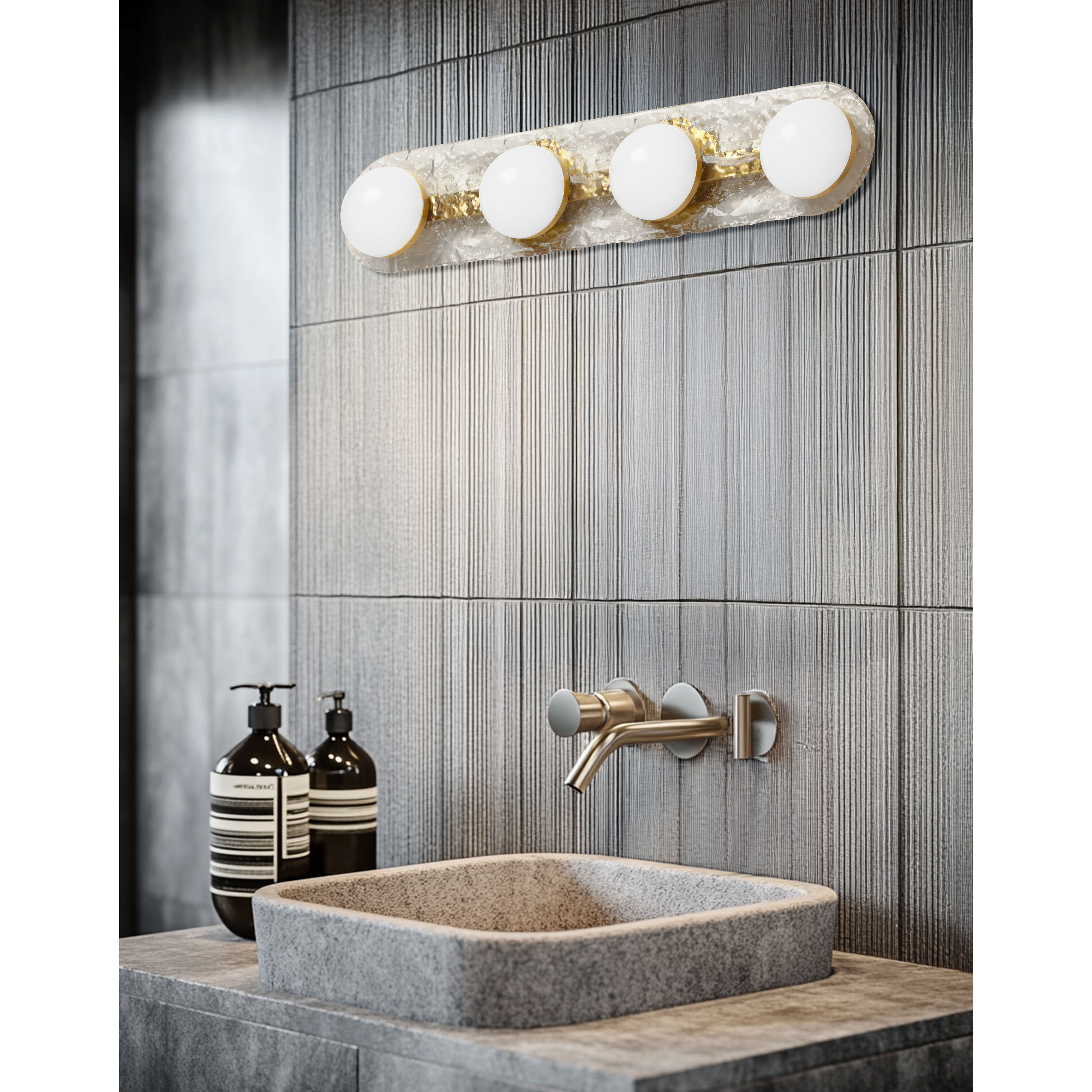 Velma LED 27.5 inch Aged Brass Vanity/Bath Bar Wall Light