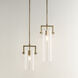 Cambrai 1 Light 5.5 inch Antique Brass Pendant Ceiling Light, Small