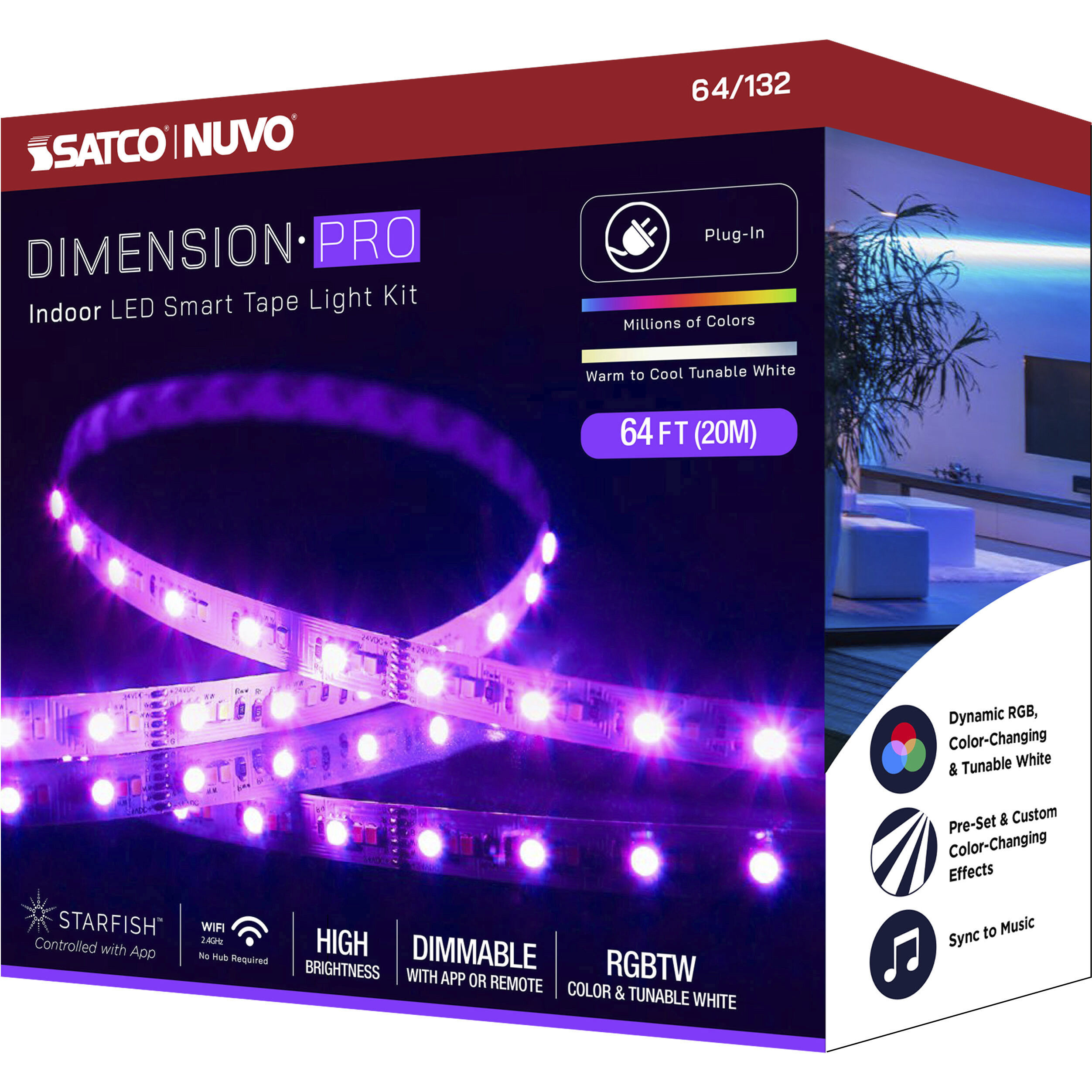 Dimension White 2700K 787.44 inch Tape Light