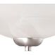 Tia 2 Light 11.75 inch Matte Nickel Semi Flush Mount Ceiling Light