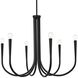 Layne 6 Light 30 inch Black Chandelier Ceiling Light
