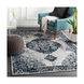 Speck 87 X 63 inch Aqua/Navy/Silver Gray/White/Charcoal/Black Rugs