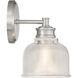 Vintage 1 Light 5 inch Brushed Nickel Wall Sconce Wall Light
