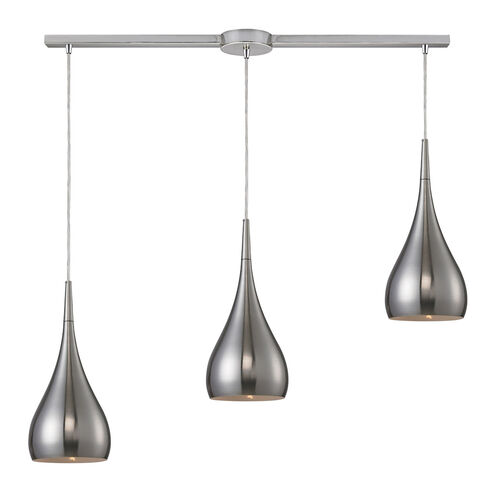 Southampton 3 Light 36 inch Satin Nickel Multi Pendant Ceiling Light, Configurable