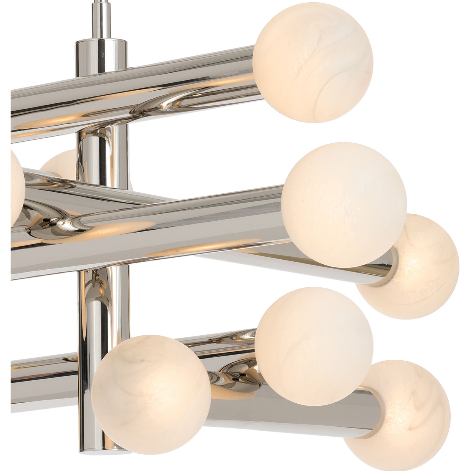 Dion LED 40.5 inch Polished Nickel Chandelier Ceiling Light