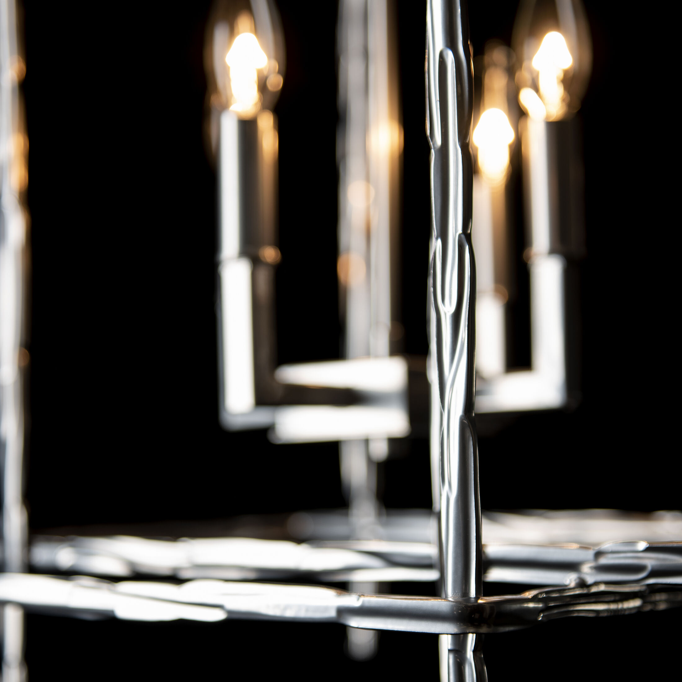 Tura 4 Light 23 inch Sterling Chandelier Ceiling Light, Medium