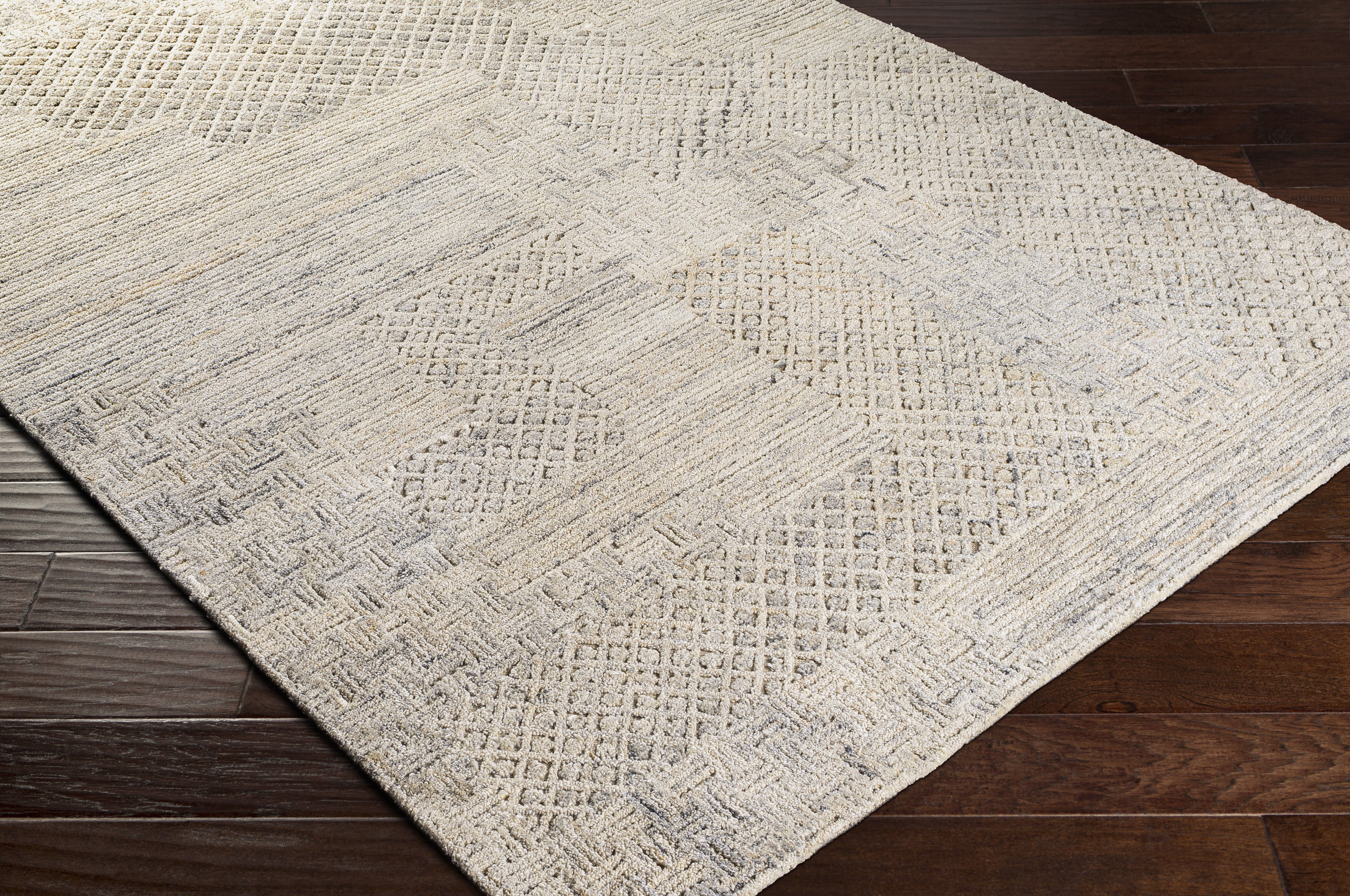Rosario 36 X 24 inch Charcoal Rug in 2 x 3, Rectangle