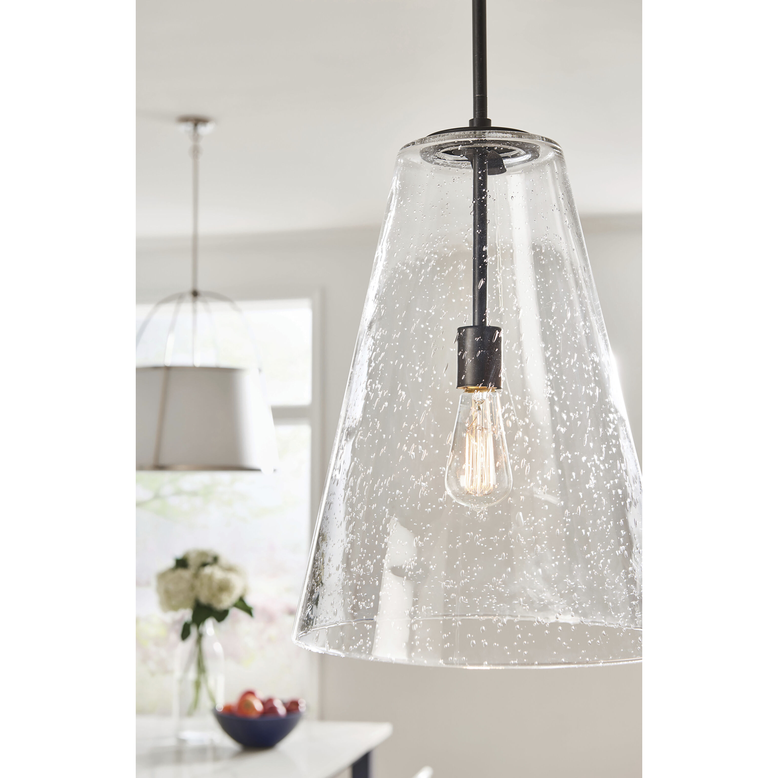 Vance 1 Light 13 inch Satin Black Indoor Pendant Ceiling Light