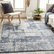 Ankara 123 X 94 inch Dark Blue Rug in 8 x 10, Rectangle