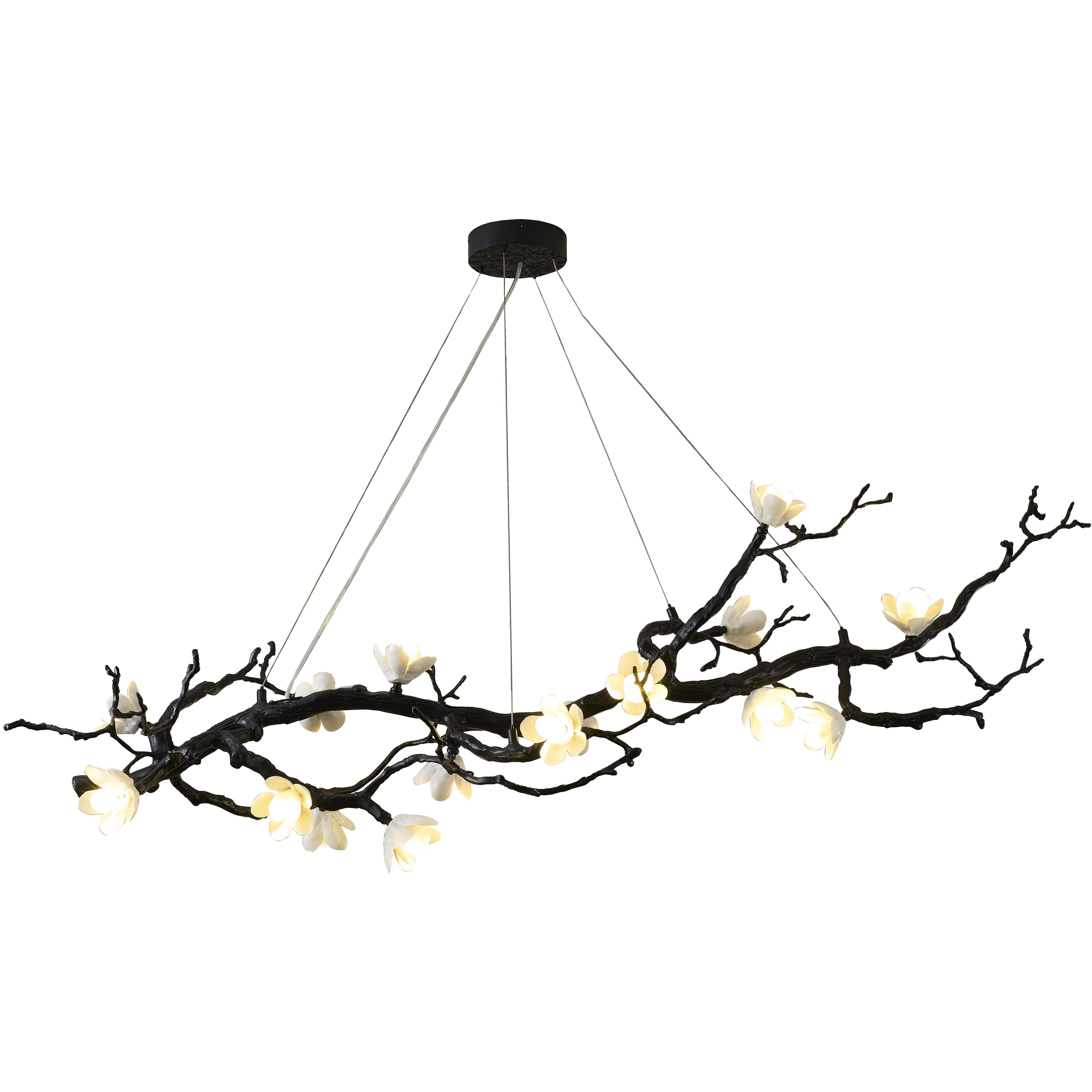 CC Series 15 Light 32.5 inch Black Chandelier Ceiling Light