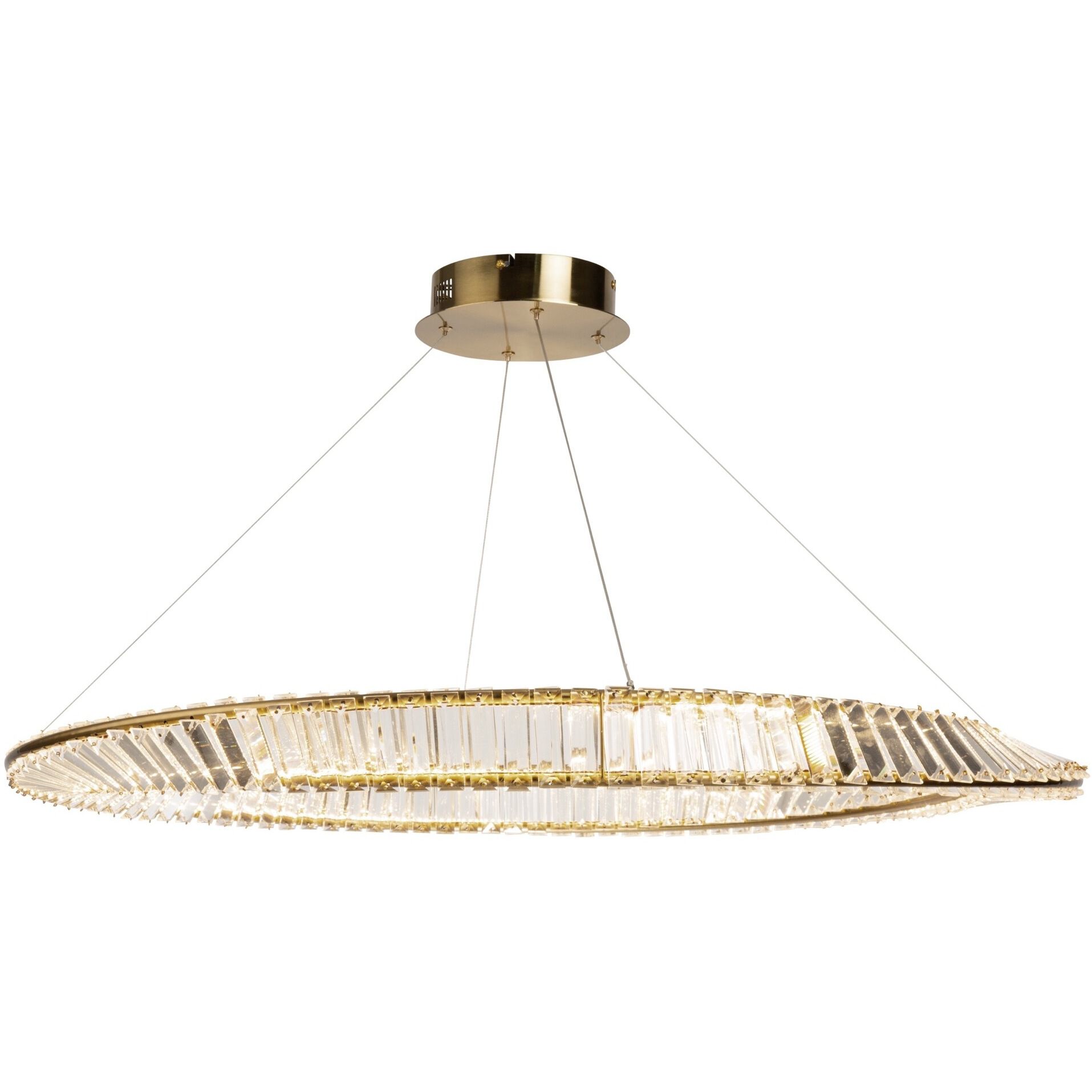 Stella LED 39.5 inch Brushed Brass Pendant Ceiling Light