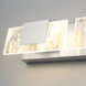 Kasha LED 27.75 inch Chrome and Nickel Bath Vanity Light Wall Light