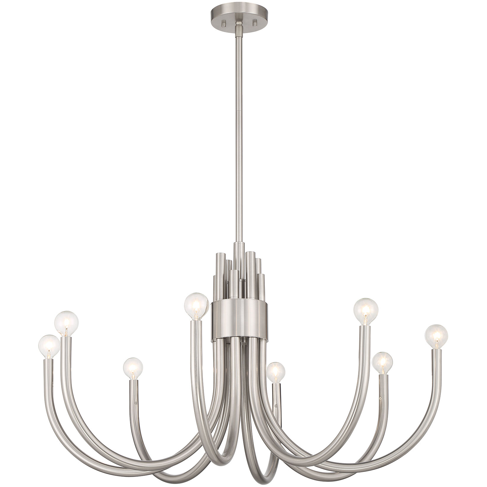 Sorrento 8 Light 34 inch Satin Nickel Chandelier Ceiling Light, Essentials