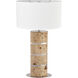 Cahill 28 inch 9 watt Natural Burl with Polished Nickel Table Lamp Portable Light
