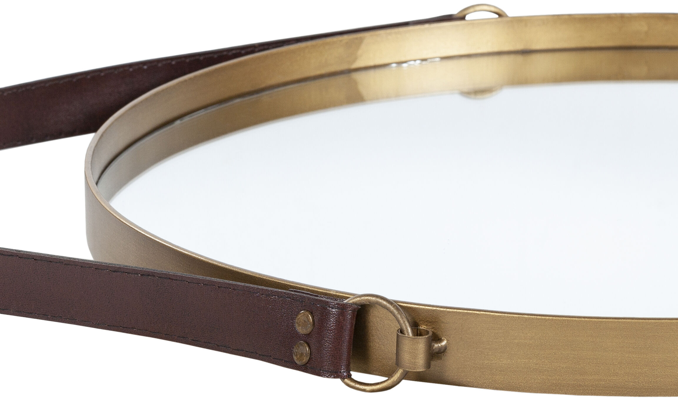 Lathan 28 X 18 inch Light Grey Mirror, Round