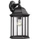 Sevier 1 Light 18.75 inch Black Outdoor Wall Lantern, Large