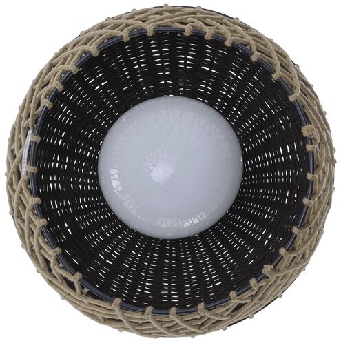 Hannah 1 Light 22 inch Black Outdoor Pendant, Both Indoor/Outdoor