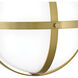 Colby 1 Light 9.25 inch Lacquered Brass Sconce Wall Light