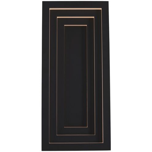 Chrysler Wall Sconce Wall Light in Matte Black