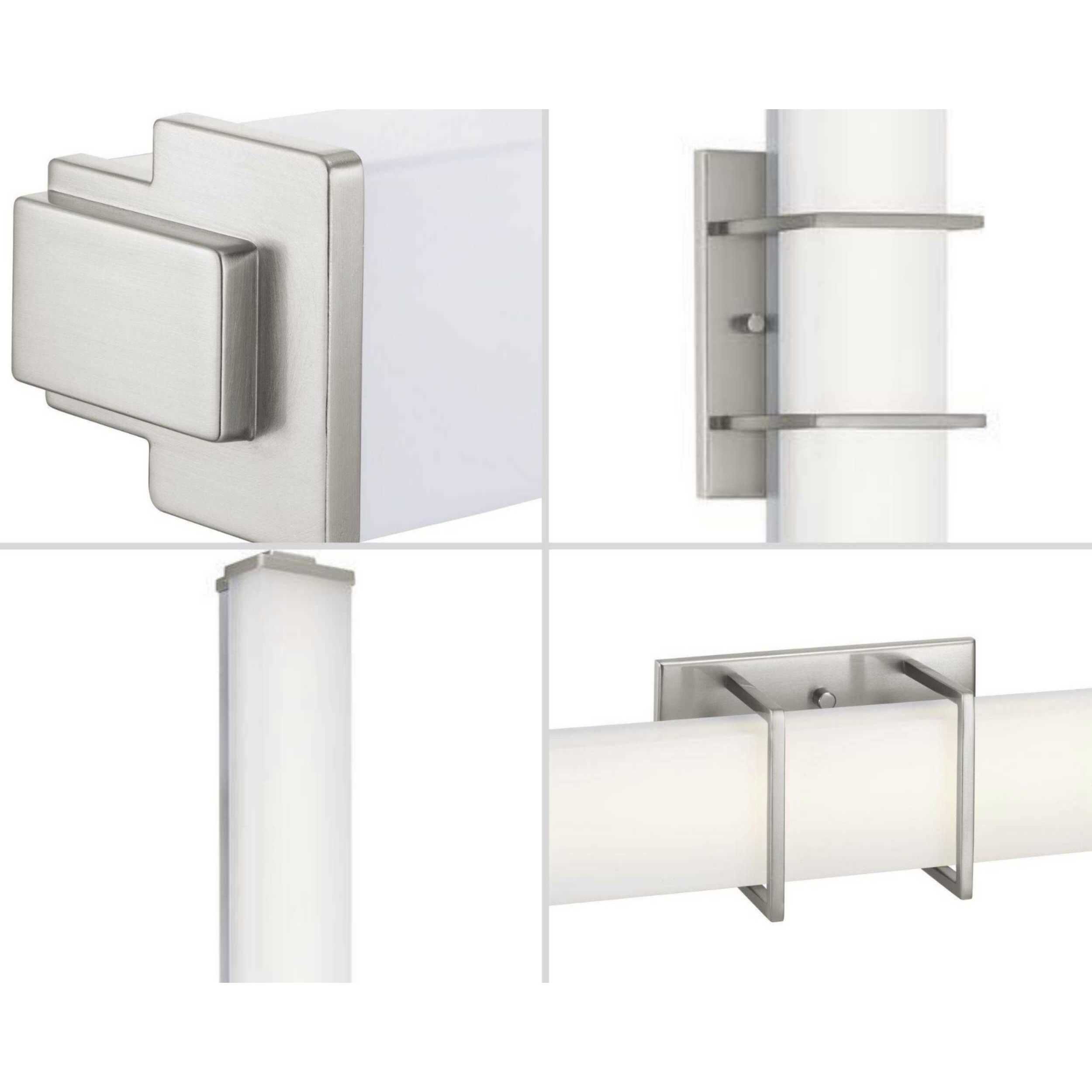 Phase 2.2 LED LED 48 inch Brushed Nickel Linear Bath Bar Wall Light, Progress LED