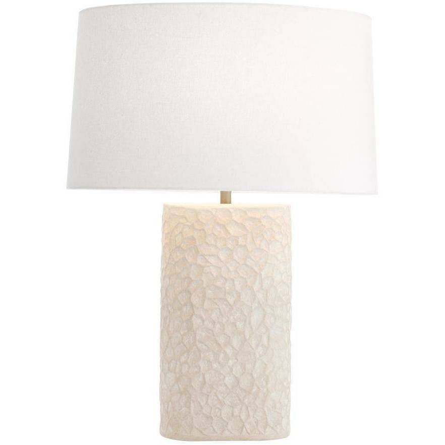 Felicity 28 inch 60.00 watt Egg Shell and Antique Brass Lamp Portable Light