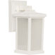 Resilience Lanterns 1 Light 11 inch Textured White Outdoor Wall Lantern in Textured Matte White