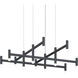 Systema Staccato LED 43 inch Satin Black Pendant Ceiling Light