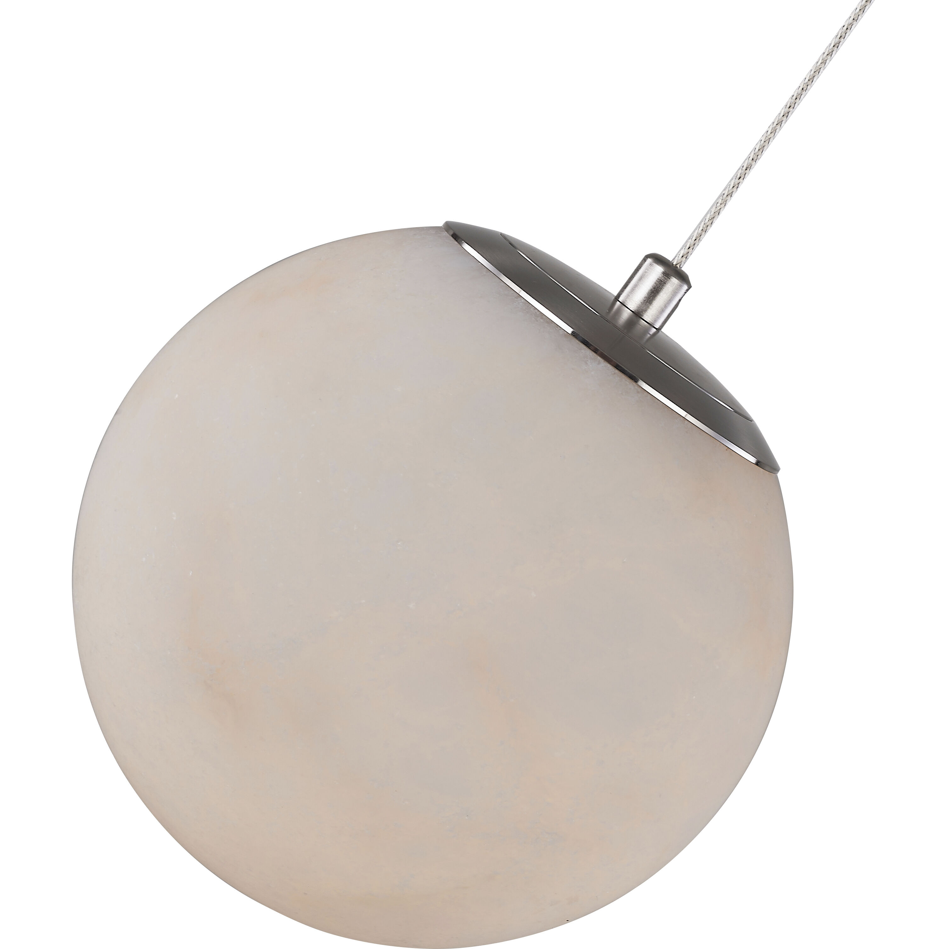 Stone LED 6 inch Brushed Nickel Pendant Ceiling Light