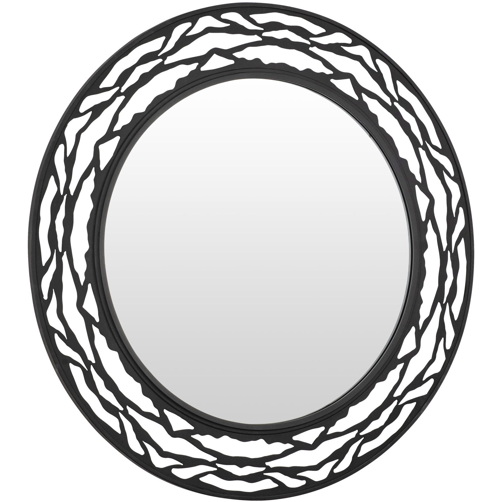 Kato 33 X 33 inch REF Wall Mirror in Carbon, Smithsonian Collaboration