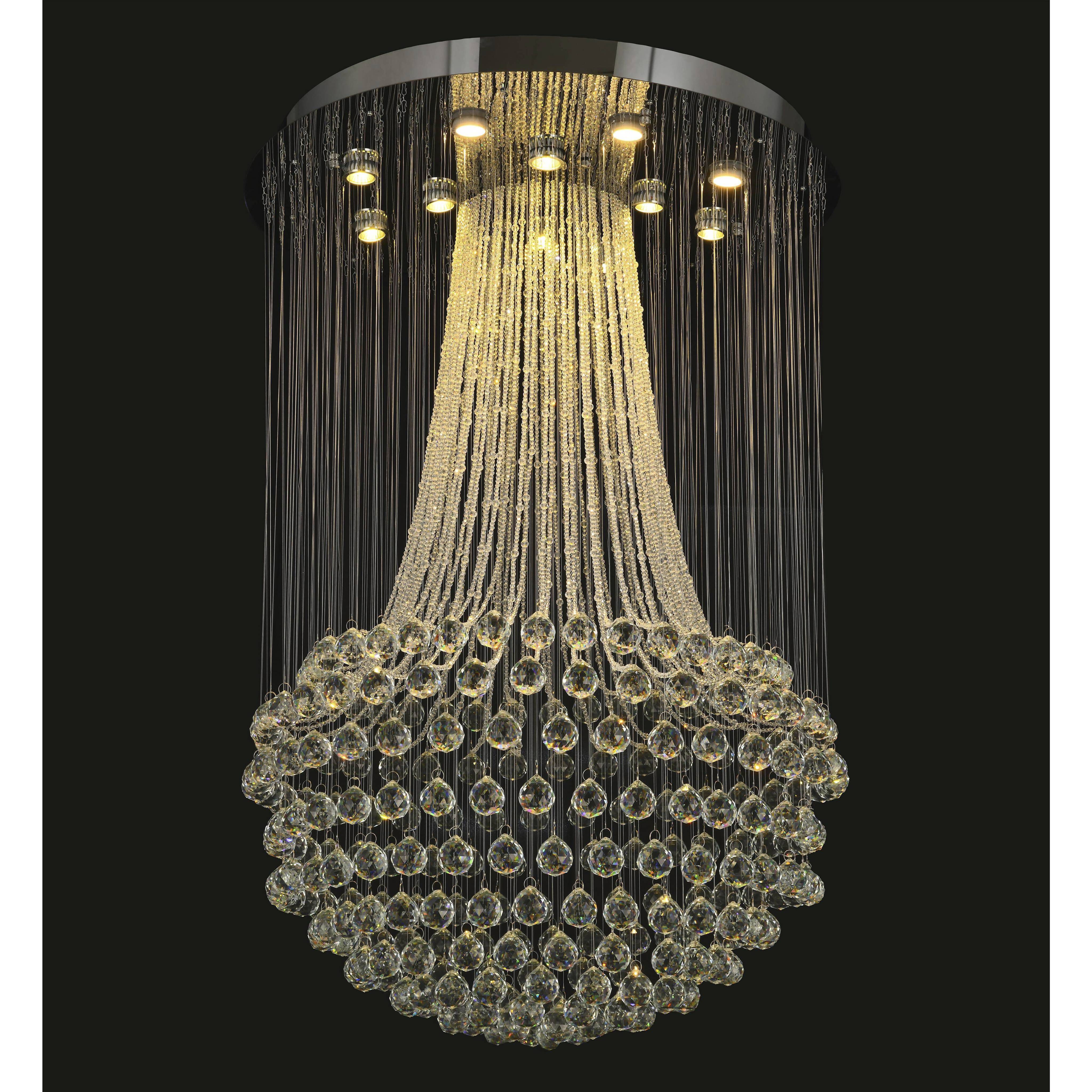 Canada 12 Light 31.5 inch Chrome Chandelier Ceiling Light