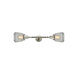 Franklin Restoration Chatham 2 Light 6 inch Brushed Satin Nickel Bath Vanity Light Wall Light in Clear Glass, Franklin Restoration