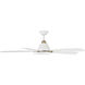 Soreno 52 inch Alabaster White/Brushed Brass with Alabaster White Blades Ceiling Fan