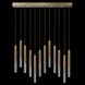 Antonia 17 Light 61 inch Gold Pendant Ceiling Light