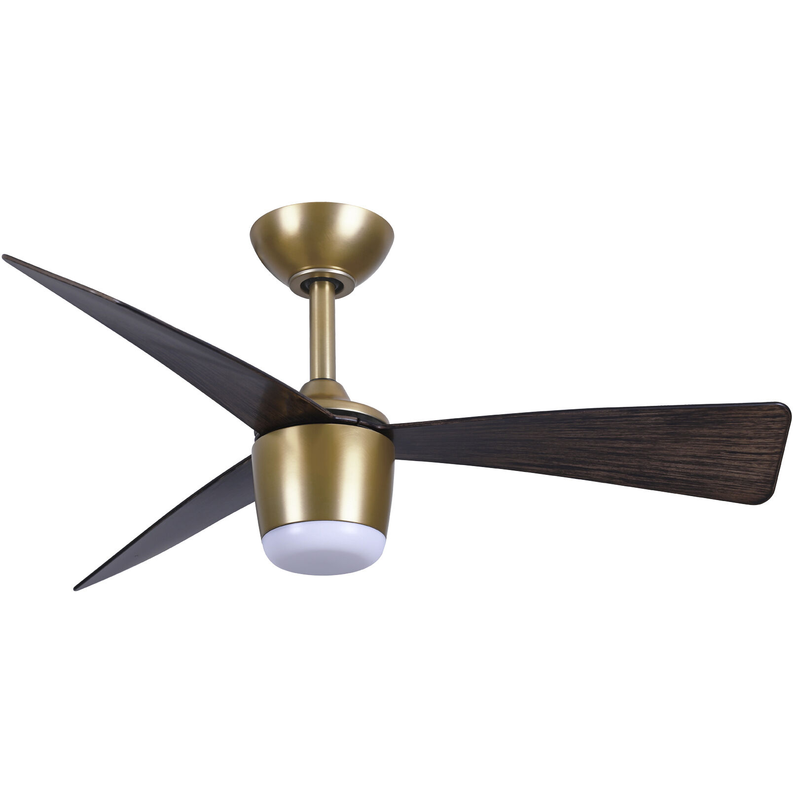 Elavan 36 inch Legacy Brass with Dark Oak Blades Indoor/Outdoor Ceiling Fan