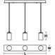 Leo Linear Pendant Ceiling Light in Satin Nickel