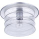 Canon 1 Light 11.38 inch Satin Aluminum Outdoor Flushmount