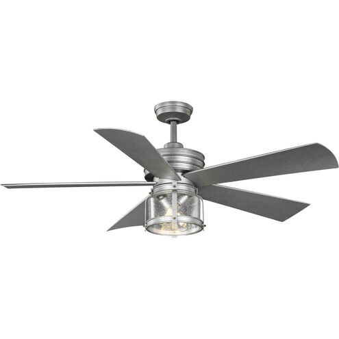 Midvale 56 inch Galvanized Finish with Galvanized Blades Outdoor Ceiling Fan
